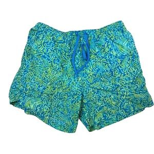 Nautica Blue and Green Swim Trunks